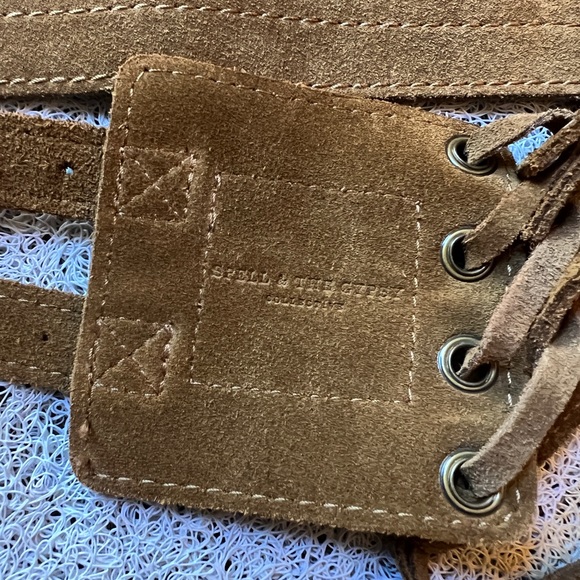 ISO Spell Josephine Suede Tie Adjustable Lace-Up Belt Small S - Picture 5 of 5